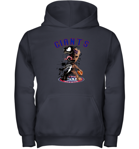 NFL New York Giants Football Venom Groot Guardians Of The Galaxy sn54zFkMCrI youth hoodie 43 95 151514 front navy