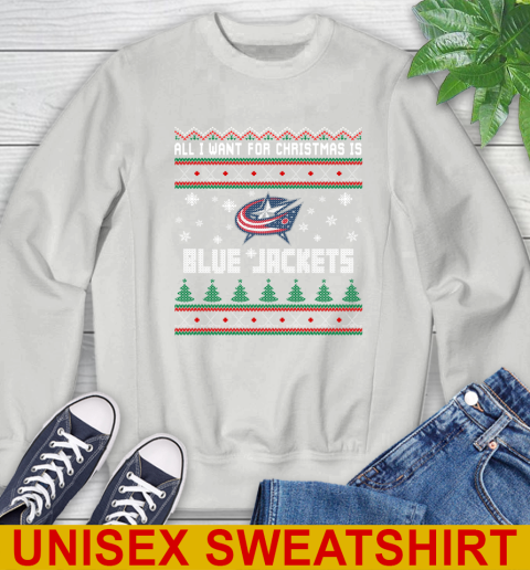 Columbus Blue Jackets NHL Hockey All I Want For Christmas Is My Team Sports 29