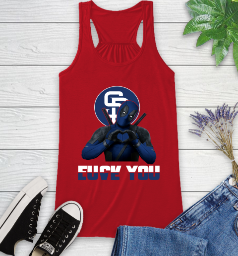 MLB San Diego Padres Deadpool Love You Fuck You Baseball Sports Racerback Tank 5