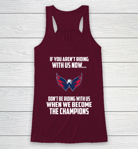 NHL Washington Capitals Hockey We Become The Champions Racerback Tank 2