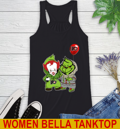 Philadelphia Flyers Baby Pennywise Grinch Christmas NHL Hockey Racerback Tank 2