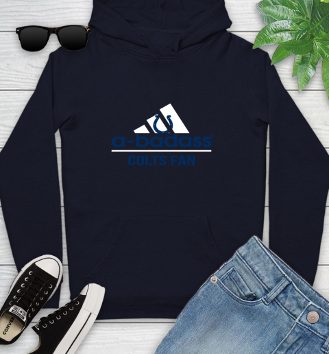 Indianapolis Colts NFL Football A Badass Adidas Adoring Fan Sports Youth Hoodie 3