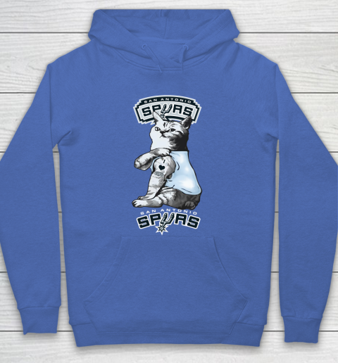 NBA Basketball My Cat Loves San Antonio Spurs Hoodie 6