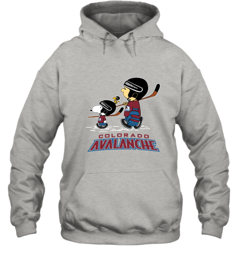 Let's Play Colorado Avalanche Ice Hockey Snoopy NHL Hoodie