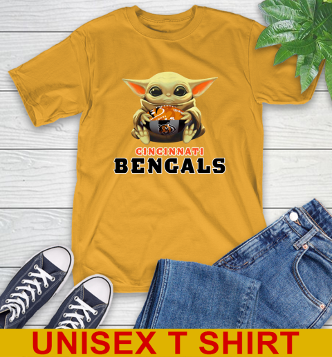 NFL Football Cincinnati Bengals Baby Yoda Star Wars Shirt T-Shirt 3
