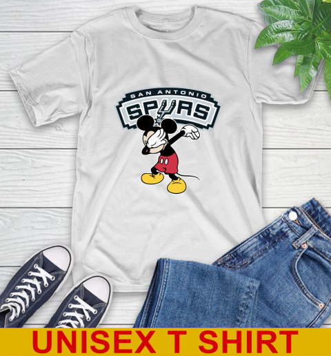 San Antonio Spurs NBA Basketball Dabbing Mickey Disney Sports T-Shirt