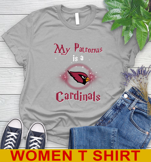 NFL Football Harry Potter My Patronus Is A Arizona Cardinals Women's T-Shirt 5