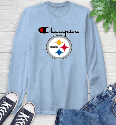 NFL Football Pittsburgh Steelers Champion Shirt Long Sleeve T-Shirt 6