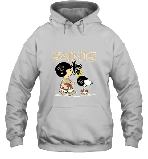 New Orleans Saints Let's Play Football Together Snoopy NFL Hoodie