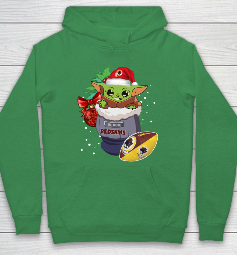 Washington Redskins Christmas Baby Yoda Star Wars Funny Happy NFL Hoodie 8