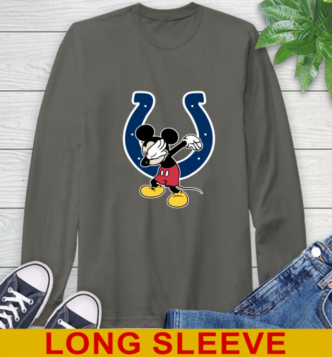 Indianapolis Colts NFL Football Dabbing Mickey Disney Sports Long Sleeve T-Shirt 8