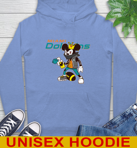 Miami Dolphins NFL Football Mickey Peace Sign Sports Hoodie 11