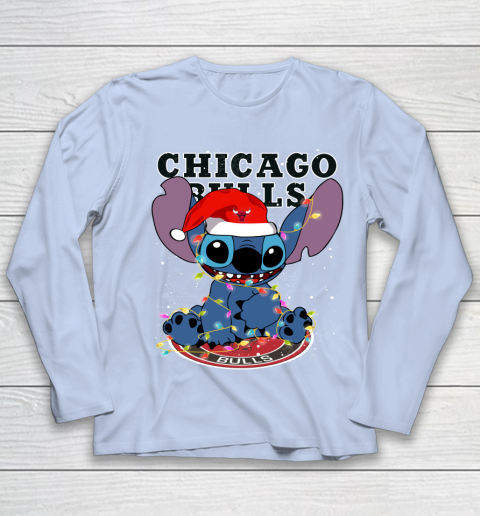 Chicago Bulls NBA noel stitch Basketball Christmas Youth Long Sleeve 5
