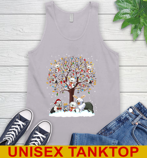 Old english Sheep dog dog pet lover light christmas tree shirt 69