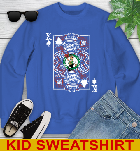 Boston Celtics NBA Basketball The King Of Spades Death Cards Shirt Youth Sweatshirt 6