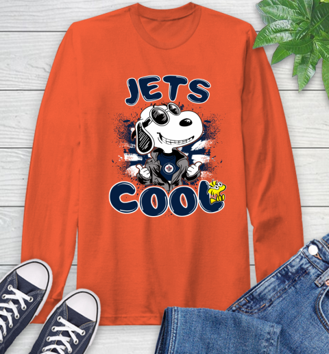 NHL Hockey Winnipeg Jets Cool Snoopy Shirt Long Sleeve T-Shirt 4