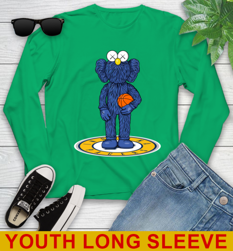 NBA Basketball Indiana Pacers Kaws Bff Blue Figure Shirt Youth Long Sleeve 7