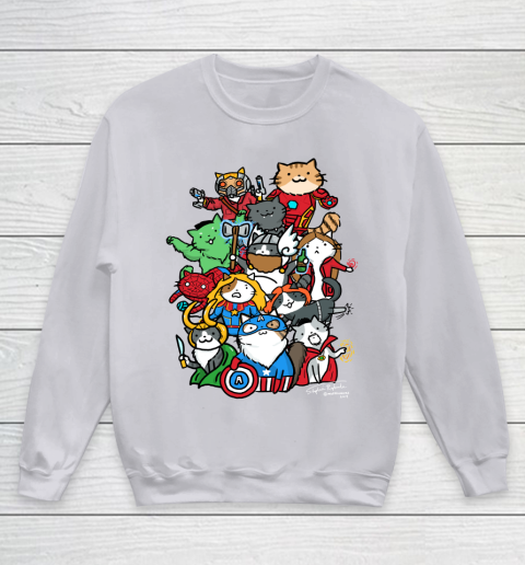 Catvengers Marvel Youth Sweatshirt Tee For Sports