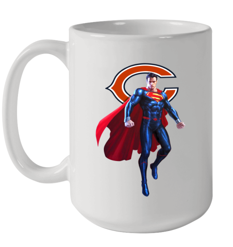 NFL Superman DC Sports Football Chicago Bears Ceramic Mug 15oz