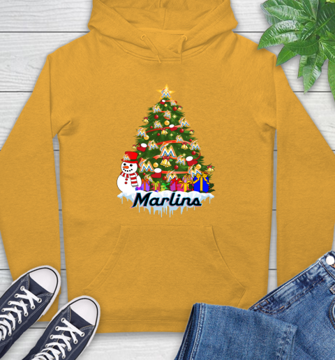Miami Marlins Merry Christmas MLB Baseball Sports Hoodie 3