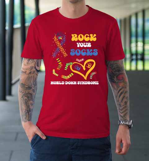 Down Syndrome Awareness Rock Your Socks T-Shirt 16