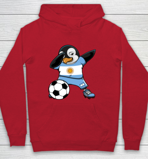 Dabbing Penguin Argentina Soccer Fans Jersey Football Lovers Hoodie 6