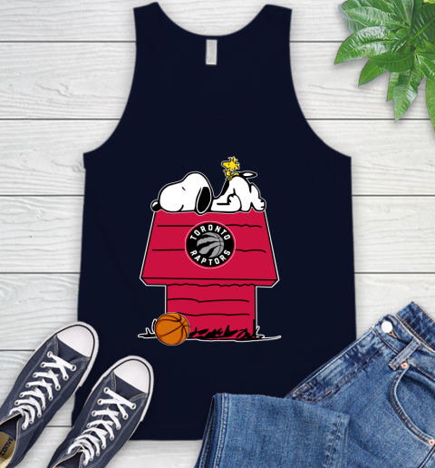 Toronto Raptors NBA Basketball Snoopy Woodstock The Peanuts Movie Tank Top 3