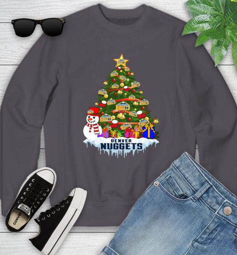Denver Nuggets Merry Christmas NBA Basketball Sports Youth Sweatshirt 6