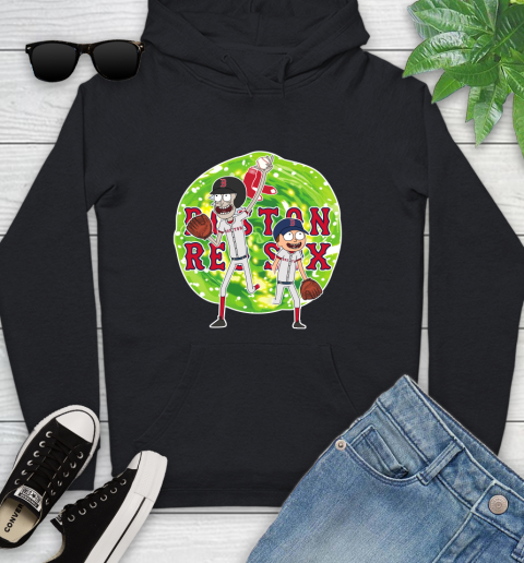 MLB Boston Red Sox Rick And Morty Baseball Sports Youth Hoodie 2