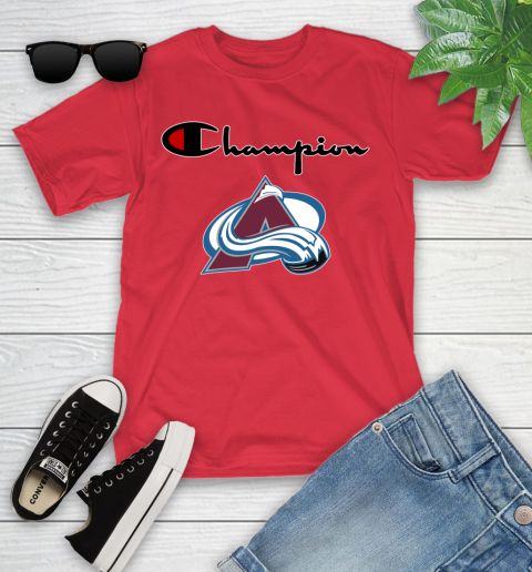 NHL Hockey Colorado Avalanche Champion Shirt Youth T-Shirt 8