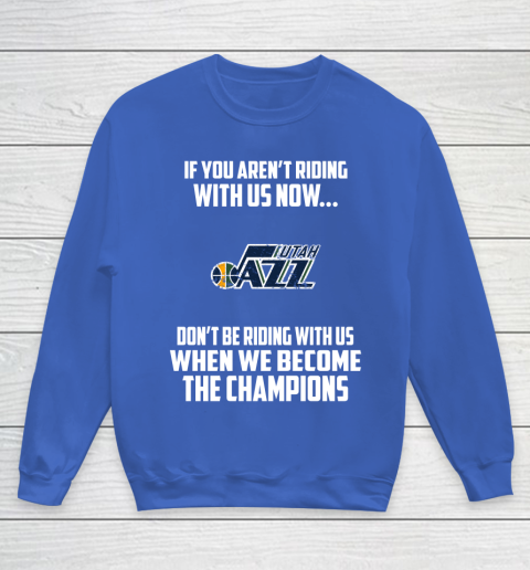 NBA Utah Jazz Basketball We Become The Champions Youth Sweatshirt 6