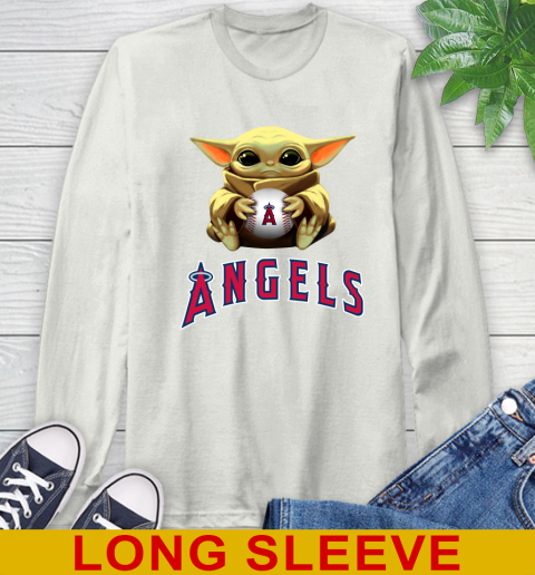 MLB Baseball Los Angeles Angels Star Wars Baby Yoda Shirt 69