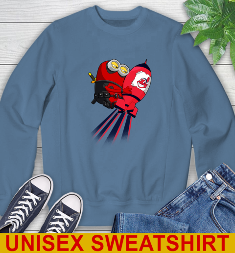 MLB Baseball Cleveland Indians Deadpool Minion Marvel Shirt Sweatshirt 10