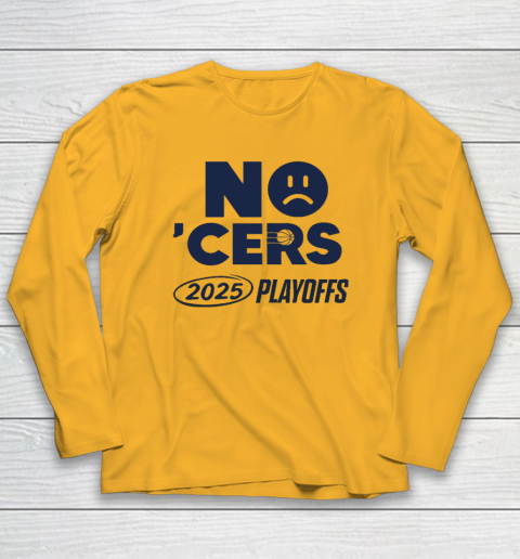 No ‘Cers Sad Face Indiana Pacers Long Sleeve T-Shirt