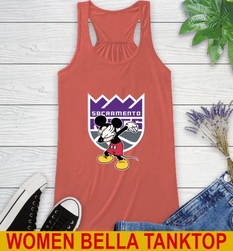 Sacramento Kings NBA Basketball Dabbing Mickey Disney Sports Racerback Tank 4