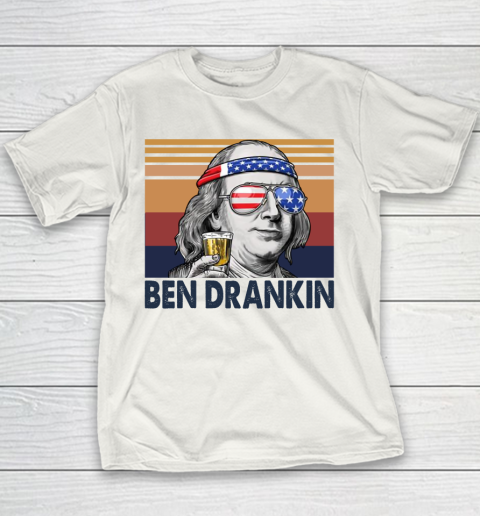 Ben Drankin Drink Independence Day The 4th Of July Shirt Youth T-Shirt
