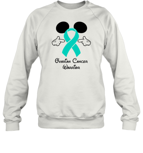 Mickey Mouse Ovarian Cancer Warrior Sweatshirt