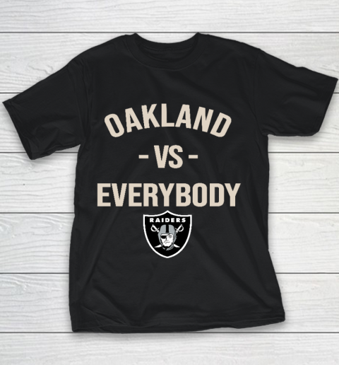 Oakland Raiders Vs Everybody Youth T-Shirt