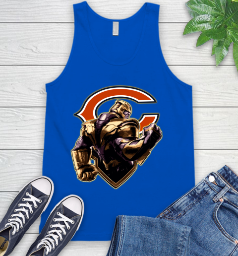 NFL Thanos Avengers Endgame Football Sports Chicago Bears Tank Top 5