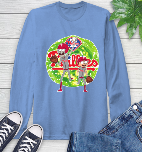 MLB Philadelphia Phillies Rick And Morty Baseball Sports Long Sleeve T-Shirt 11
