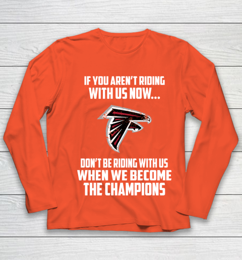 NFL Atlanta Falcons Football We Become The Champions Youth Long Sleeve 3