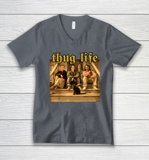 Thug Life Kamala Harris 2024 Feminist  Vote Blue Election V-Neck T-Shirt 3