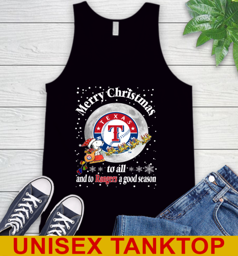 Texas Rangers Merry Christmas To All And To Rangers A Good Season MLB Baseball Sports Tank Top