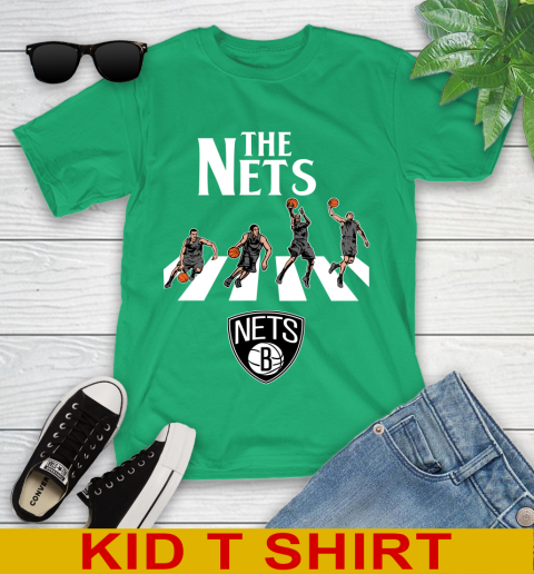 NBA Basketball Brooklyn Nets The Beatles Rock Band Shirt Youth T-Shirt 7