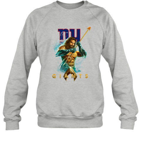 NFL New York Giants Aquaman DC Football Sports pMsqot7OSuu sweatshirt 35 95 151514 front sport grey