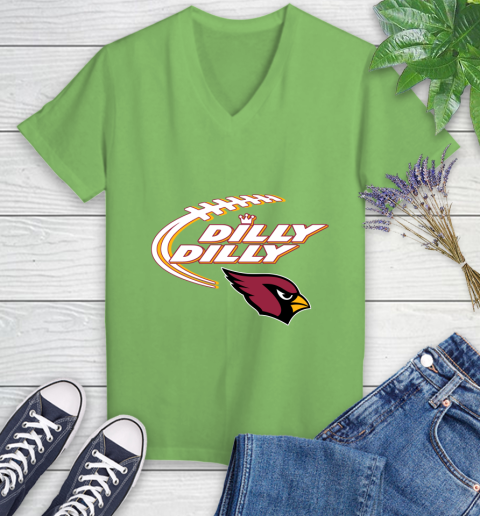 NFL Arizona Cardinals Dilly Dilly Football Sports Women's V-Neck T-Shirt 11