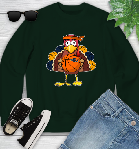 Utah Jazz Turkey thanksgiving day Youth Sweatshirt 10
