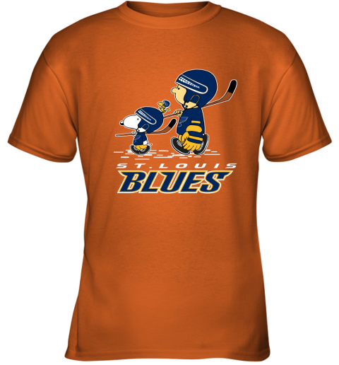 Let's Play St. Louis Blues Ice Hockey Snoopy NHL Youth T-Shirt 