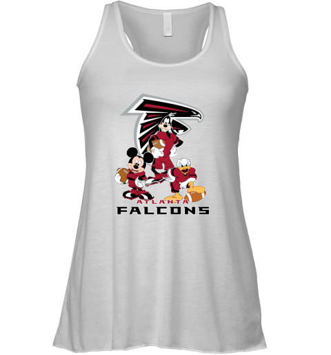Mickey Donald Goofy The Three Atlanta Falcons Football Racerback Tank