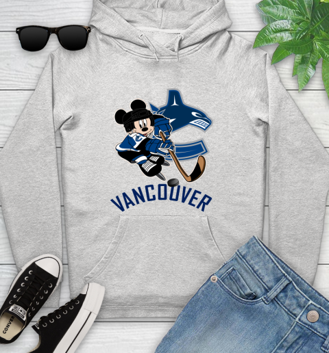 NHL Vancouver Canucks Mickey Mouse Disney Hockey T Shirt Youth Hoodie
